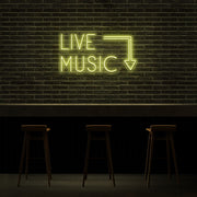 Live Music Neon Sign