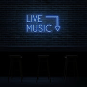 Live Music Neon Sign