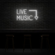 Live Music Neon Sign