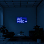 Live Music Neon Sign