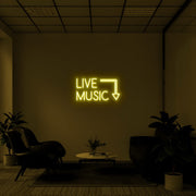 Live Music Neon Sign