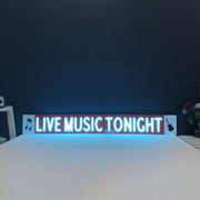 Live Music Tonight Neon Sign