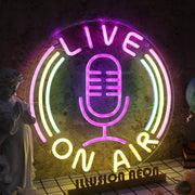 Live On Air Custom Neon Sign