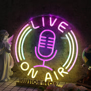 Live On Air Custom Neon Sign