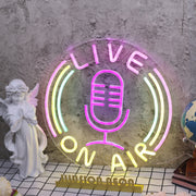 Live On Air Custom Neon Sign