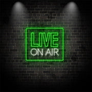 Live On Air Neon Sign