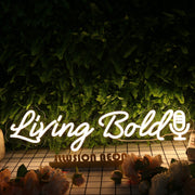 Living Bold Yellow Neon Sign