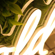 Living Bold Yellow Neon Sign