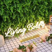 Living Bold Yellow Neon Sign