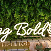 Living Bold Yellow Neon Sign