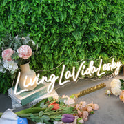 Living La Vida Lesley Yellow Neon Sign