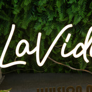 Living La Vida Lesley Yellow Neon Sign