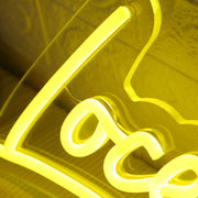 Loced In With P Yellow Neon Sign