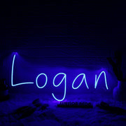 Logan Blue Custom Neon Sign