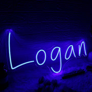 Logan Blue Custom Neon Sign