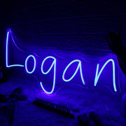 Logan Blue Custom Neon Sign