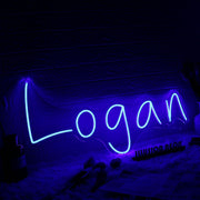 Logan Blue Custom Neon Sign