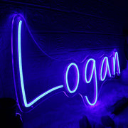 Logan Blue Custom Neon Sign