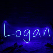 Logan Blue Custom Neon Sign