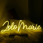 Lolo Marie Yellow Neon Sign