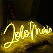 Lolo Marie Yellow Neon Sign