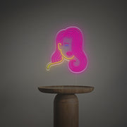 Long Hair Lady LED Neon Sign