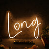 Long Yellow Neon Sign