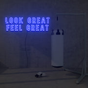 Look Great Feel Great Neon Sign Lights Night Lamp Led Neon Sign Light For Home Party