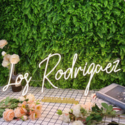 Los Rodrigaez Yellow Neon Sign