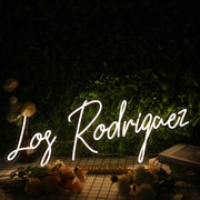 Los Rodrigaez Yellow Neon Sign