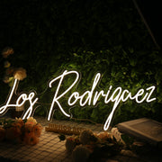 Los Rodrigaez Yellow Neon Sign