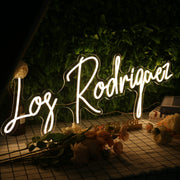 Los Rodrigaez Yellow Neon Sign