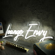 Lounge Envy White Neon Sign