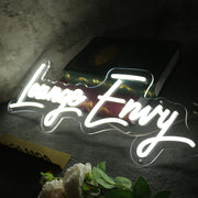 Lounge Envy White Neon Sign