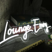 Lounge Envy White Neon Sign