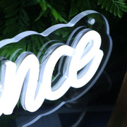 Love Elegance Events White Neon Sign