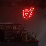 Love Hot Coffee Neon Sign Lights Night Lamp Led Neon Sign Light For Home Party