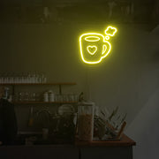 Love Hot Coffee Neon Sign Lights Night Lamp Led Neon Sign Light For Home Party