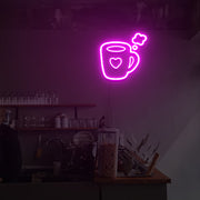 Love Hot Coffee Neon Sign Lights Night Lamp Led Neon Sign Light For Home Party