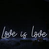 Love Is Love White Neon Sign