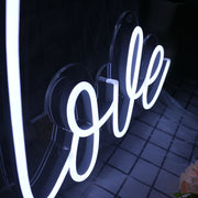 Love Is Love White Neon Sign