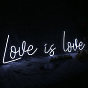 Love Is Love White Neon Sign