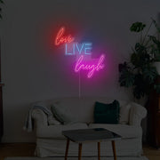 Love Live Laugh Neon Sign