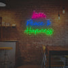 Love Peace Happiness LED Neon Sign