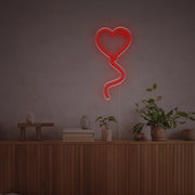 Love Shape Balloon LED Neon Sign