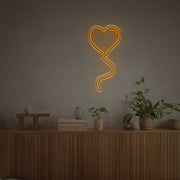 Love Shape Balloon LED Neon Sign