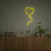 Love Shape Balloon LED Neon Sign