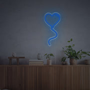 Love Shape Balloon LED Neon Sign