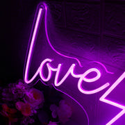 Love Struck Dark Purple Neon Sign