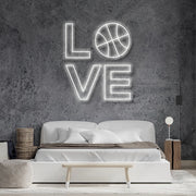 Love With Basketball At O Neon Sign